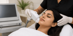 women receiving HIFU treatment at Skinessence Clinic Kochi