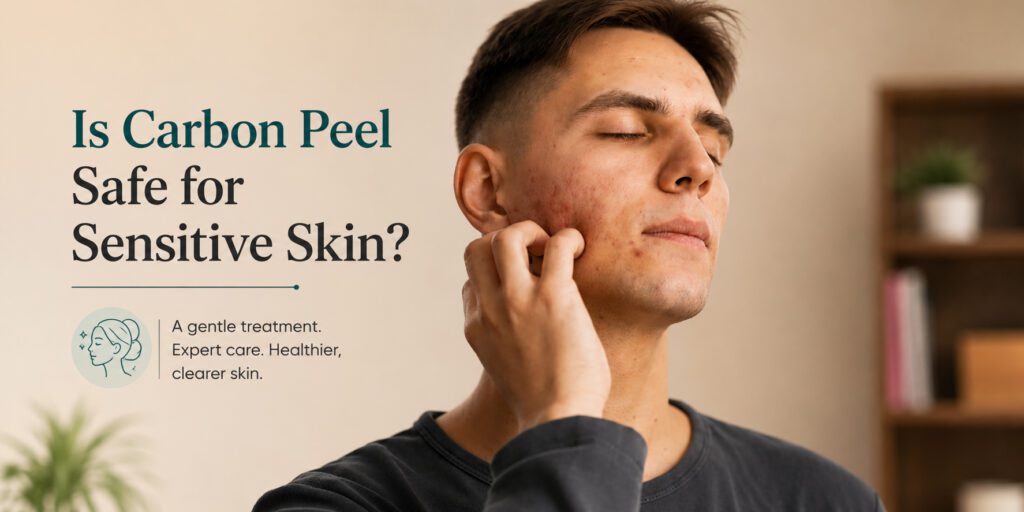 sensitive skin and carbon peel