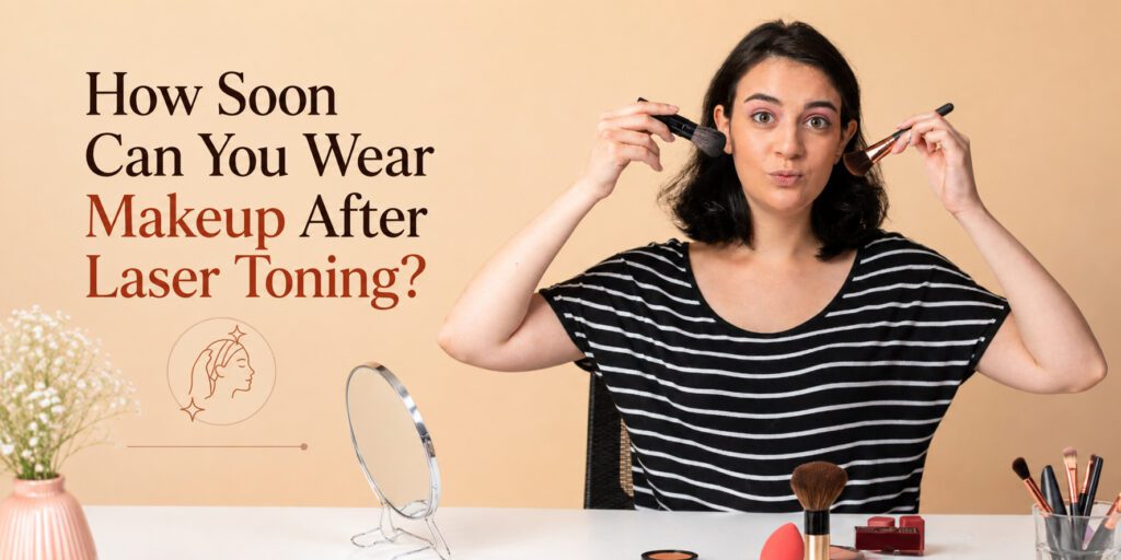 wear makeup after laser toning